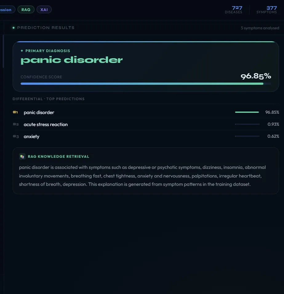 MediXplain interface, screen 3